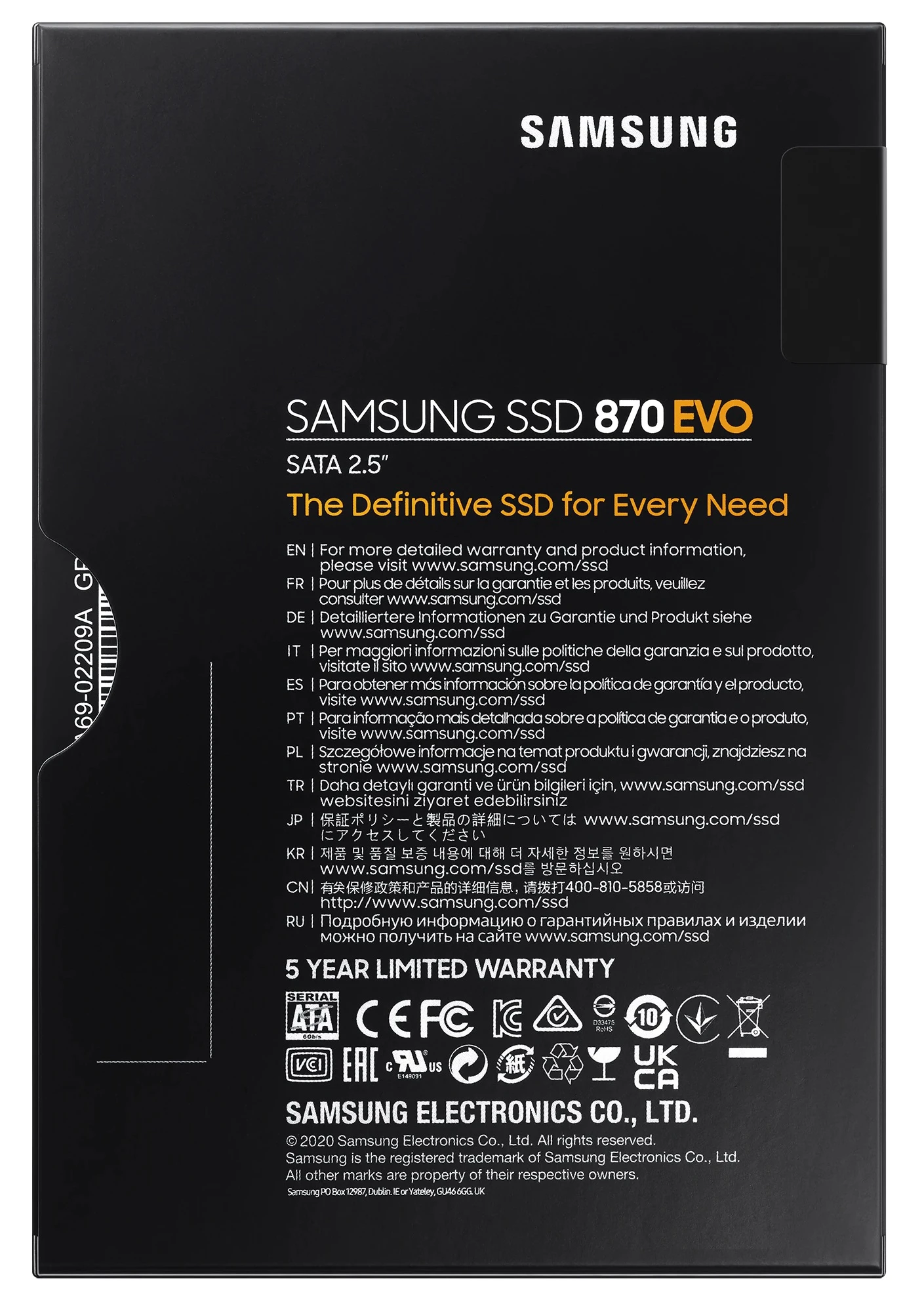 SSD 2.5 500GB Samsung 870 Evo (MZ-77E500B/EU) Накопичувачі image 3