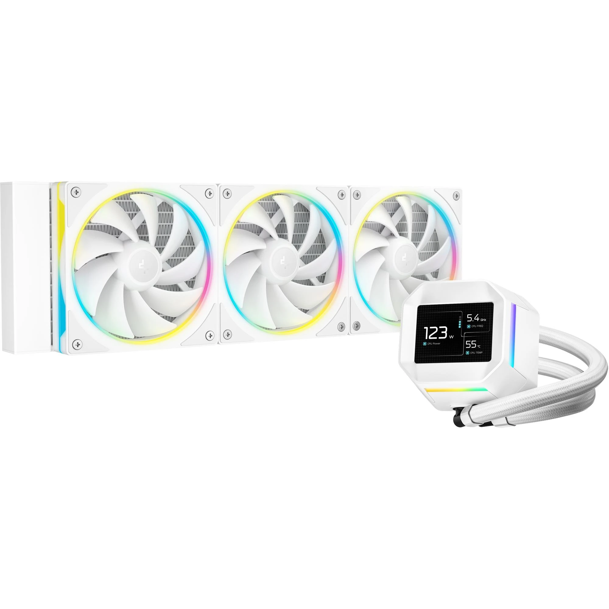 Водяне охолодження DeepCool LM360 WH (R-LM360-WHDMMC-1) Охолодження image 1