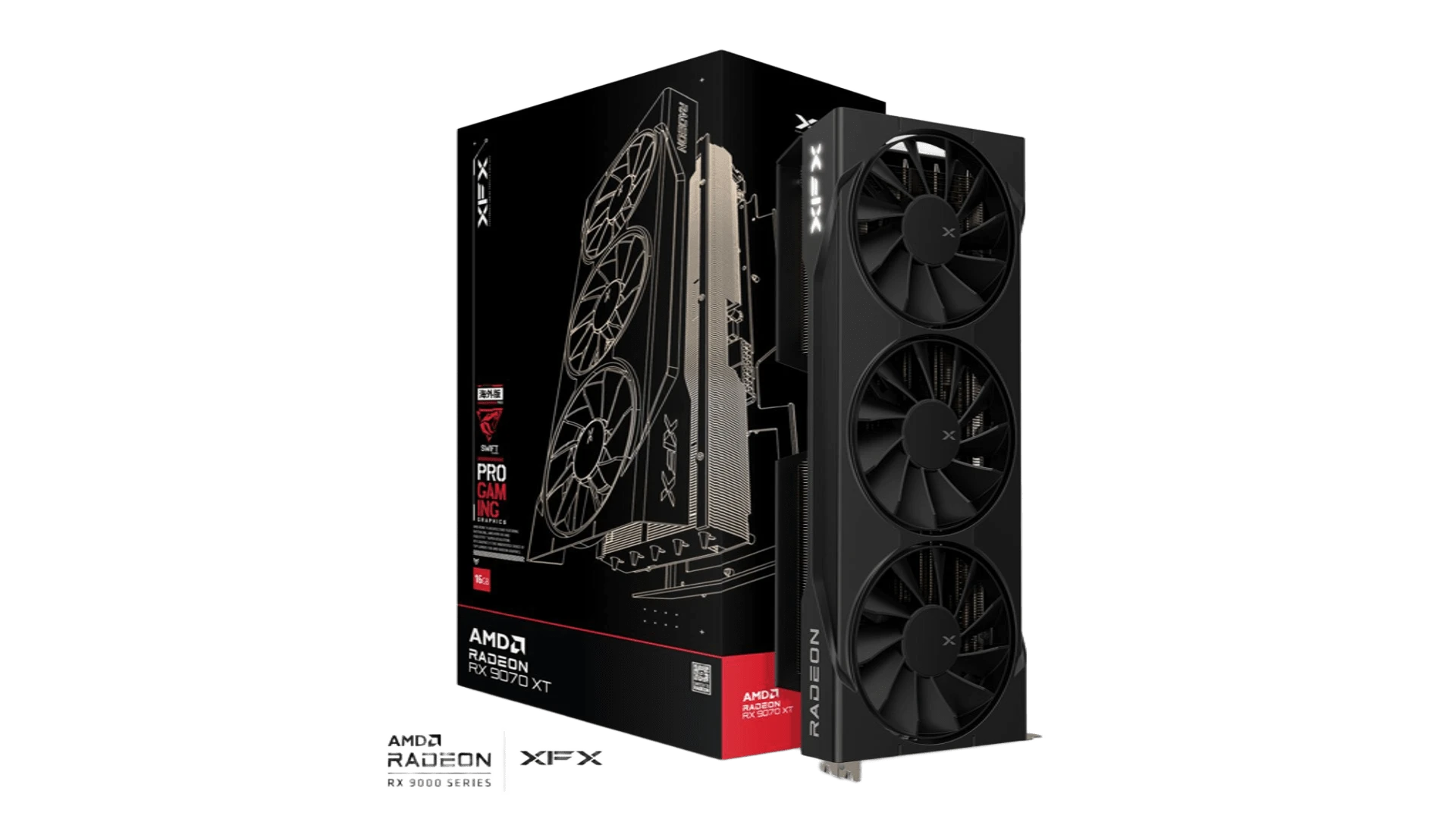 AMD Radeon XFX Swift RX 9070 XT 16GB Gaming Edition (RX-97TSWF V2.0) Відеокарти image 1
