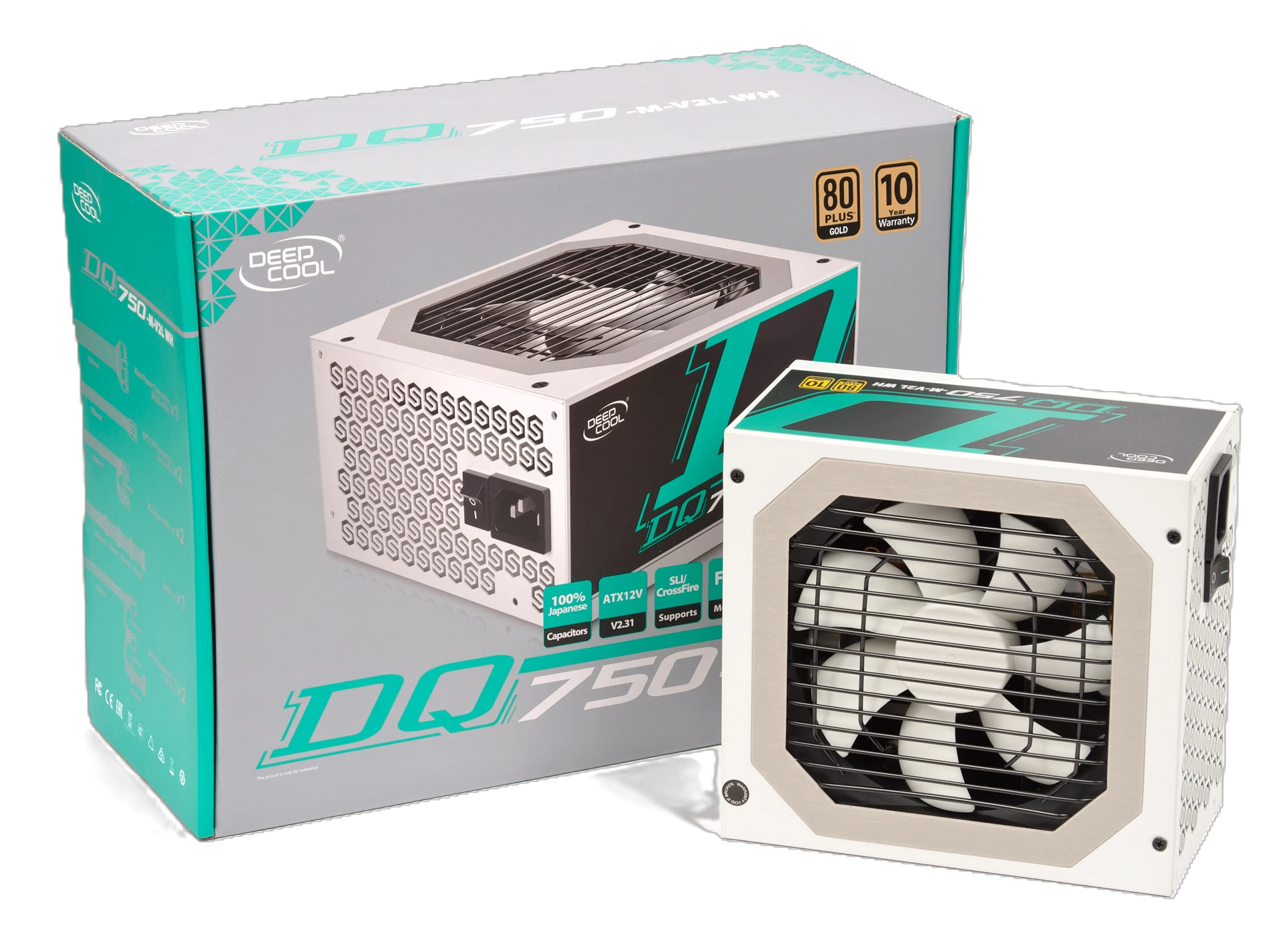 Блок живлення DeepCool 750W (DQ750-M-V2L WH) Блоки живлення image 1