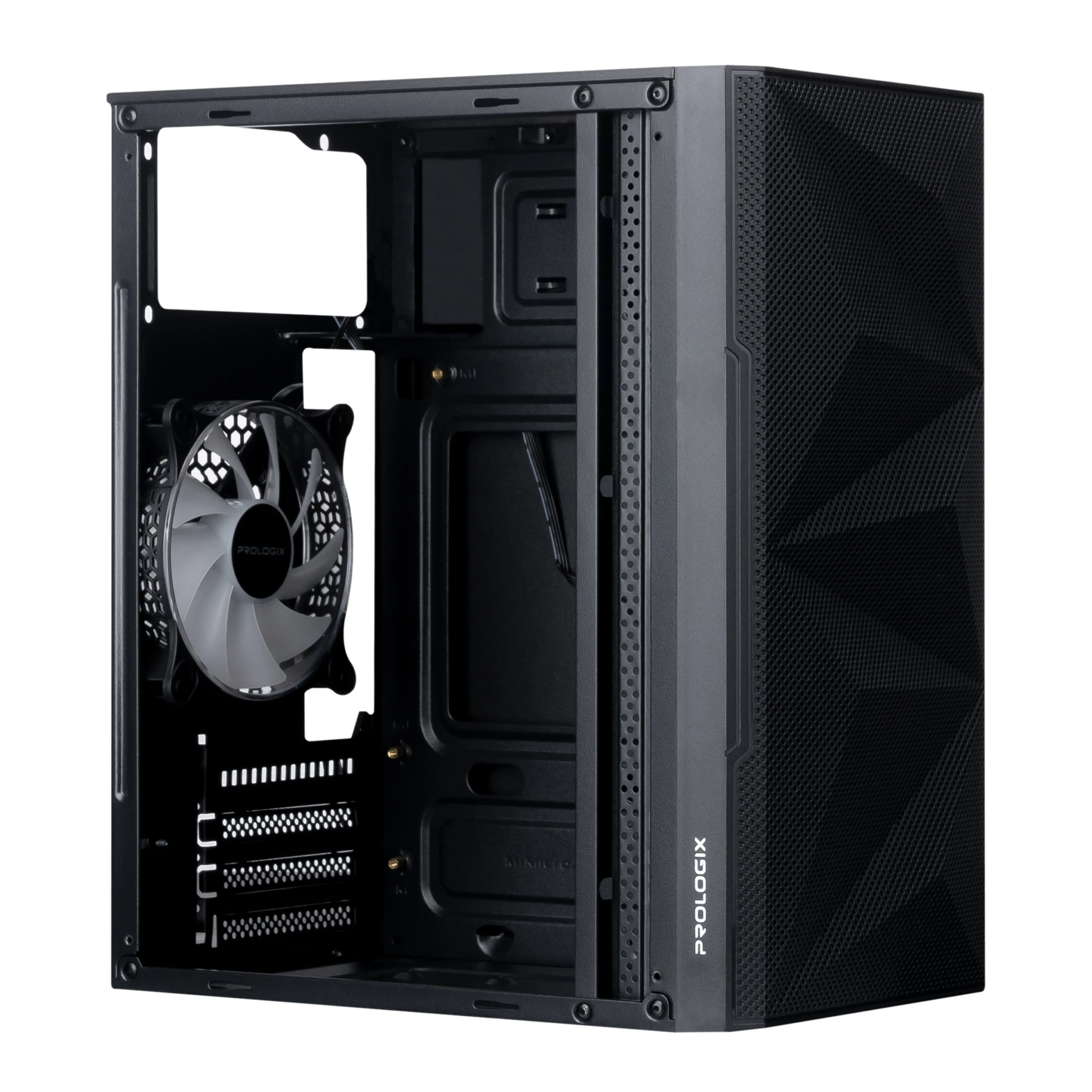 Корпус Prologix E113 Tempered Glass&Mesh Black Корпуси image 4