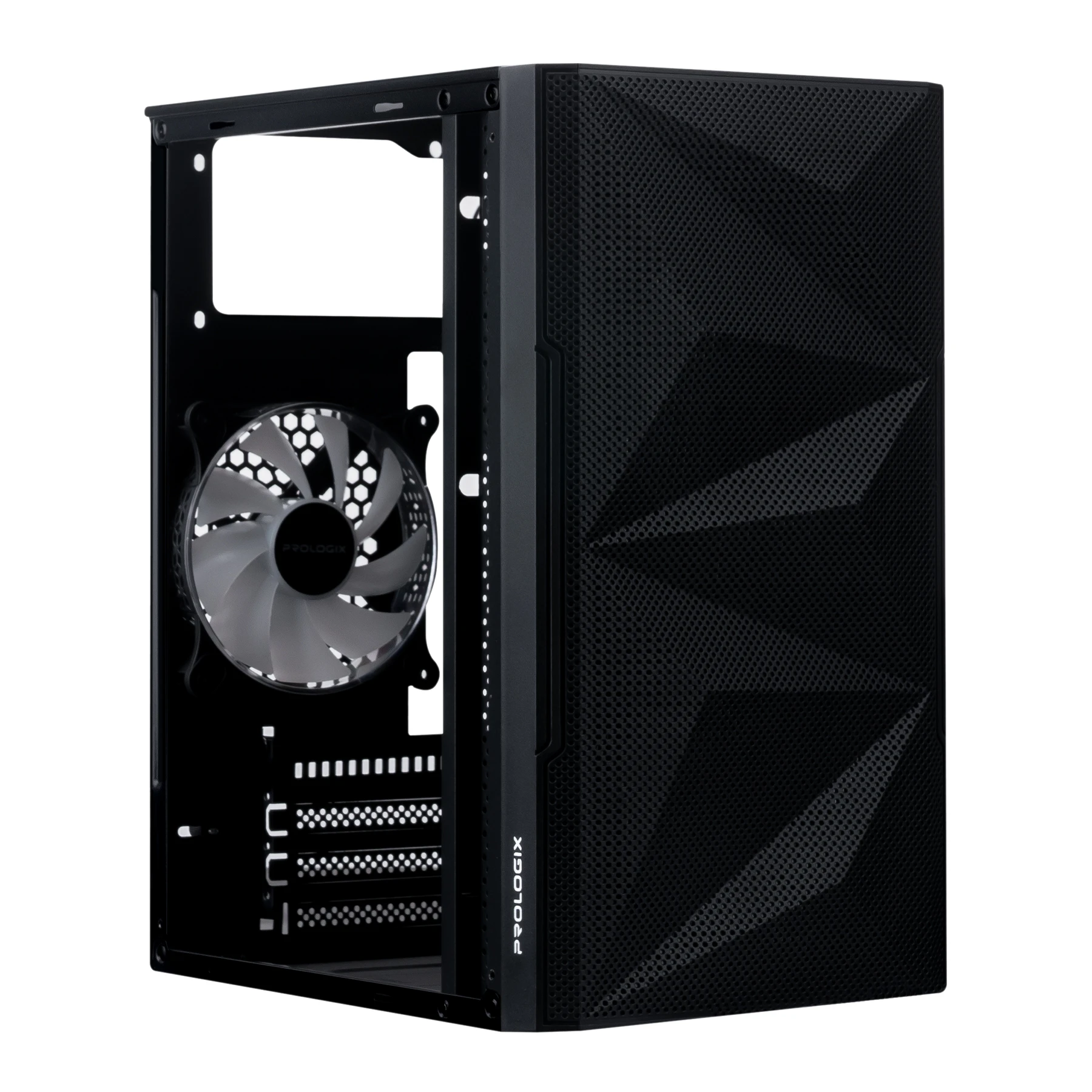 Корпус Prologix E113 Tempered Glass&Mesh Black Корпуси image 3