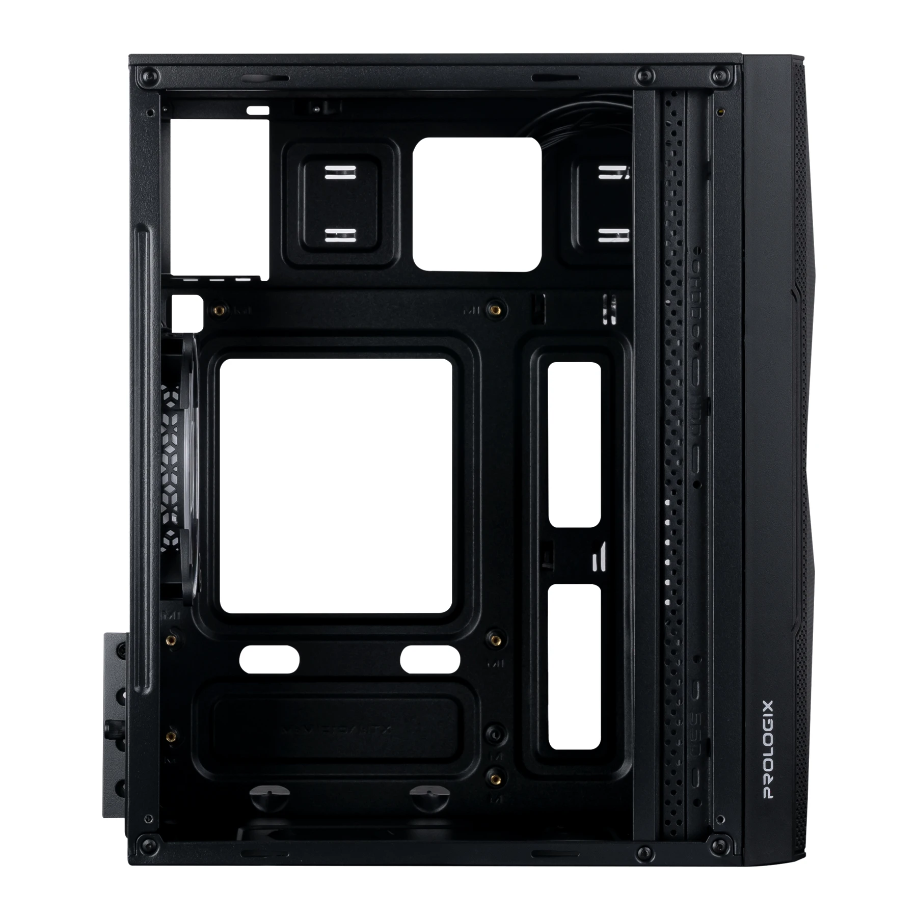 Корпус Prologix E113 Tempered Glass&Mesh Black Корпуси image 2
