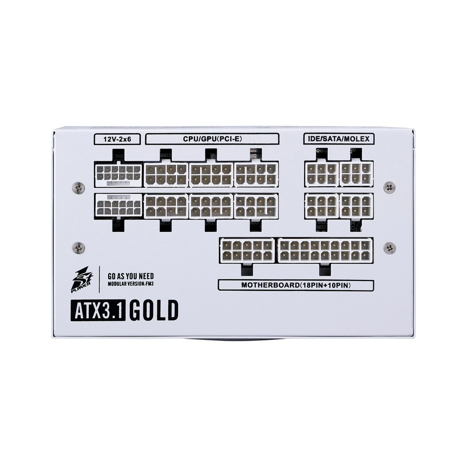 Блок живлення 1stPlayer HA-850BA4 White (NGDP-GLD-850-WH-EU) 850W Блоки живлення image 2