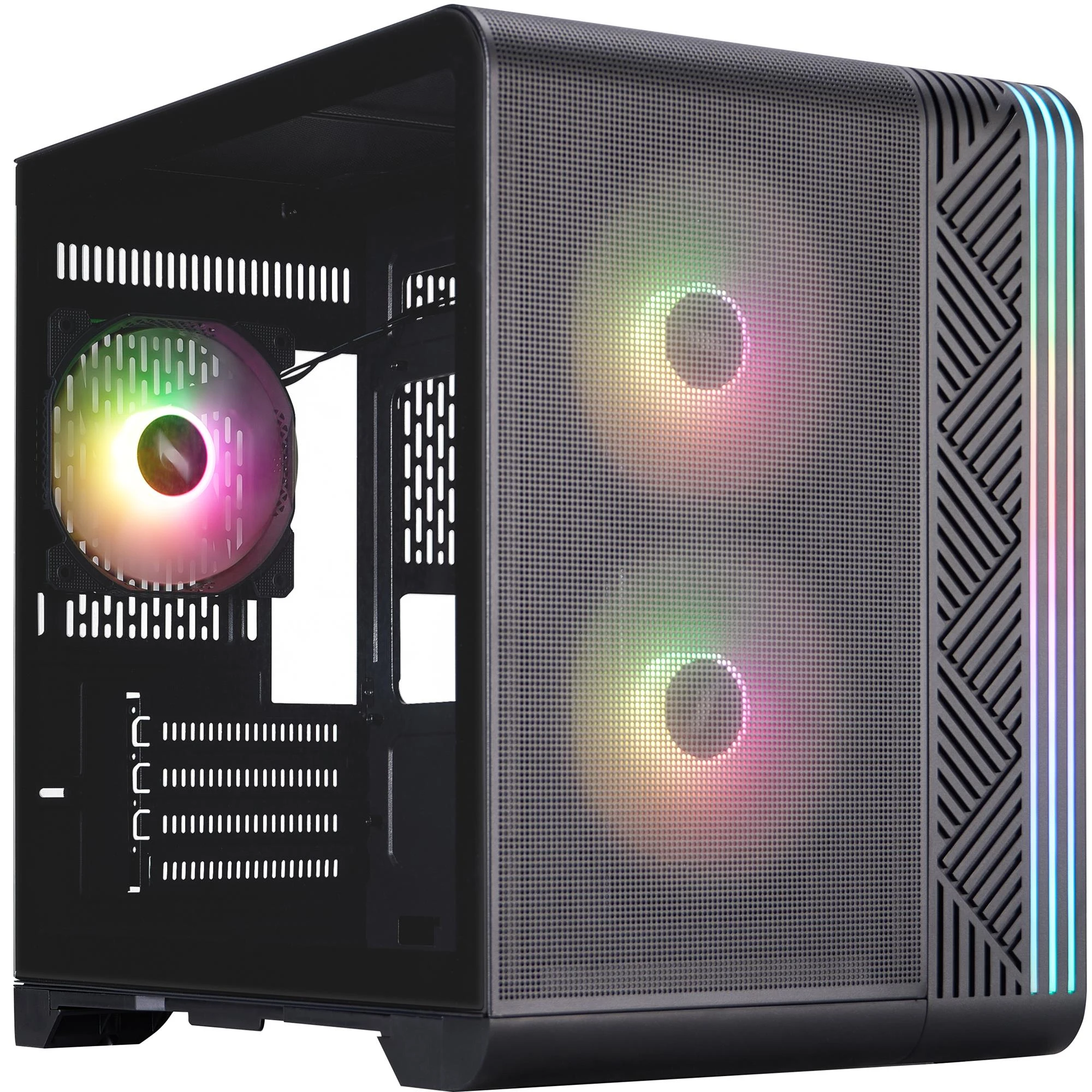 Корпус 1stPlayer VT5-BK-3F7 Black Корпуси image 1