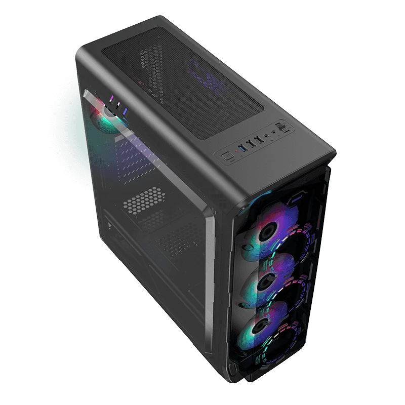 Корпус GAMEMAX StarLight B-FRGB Black Корпуси image 3