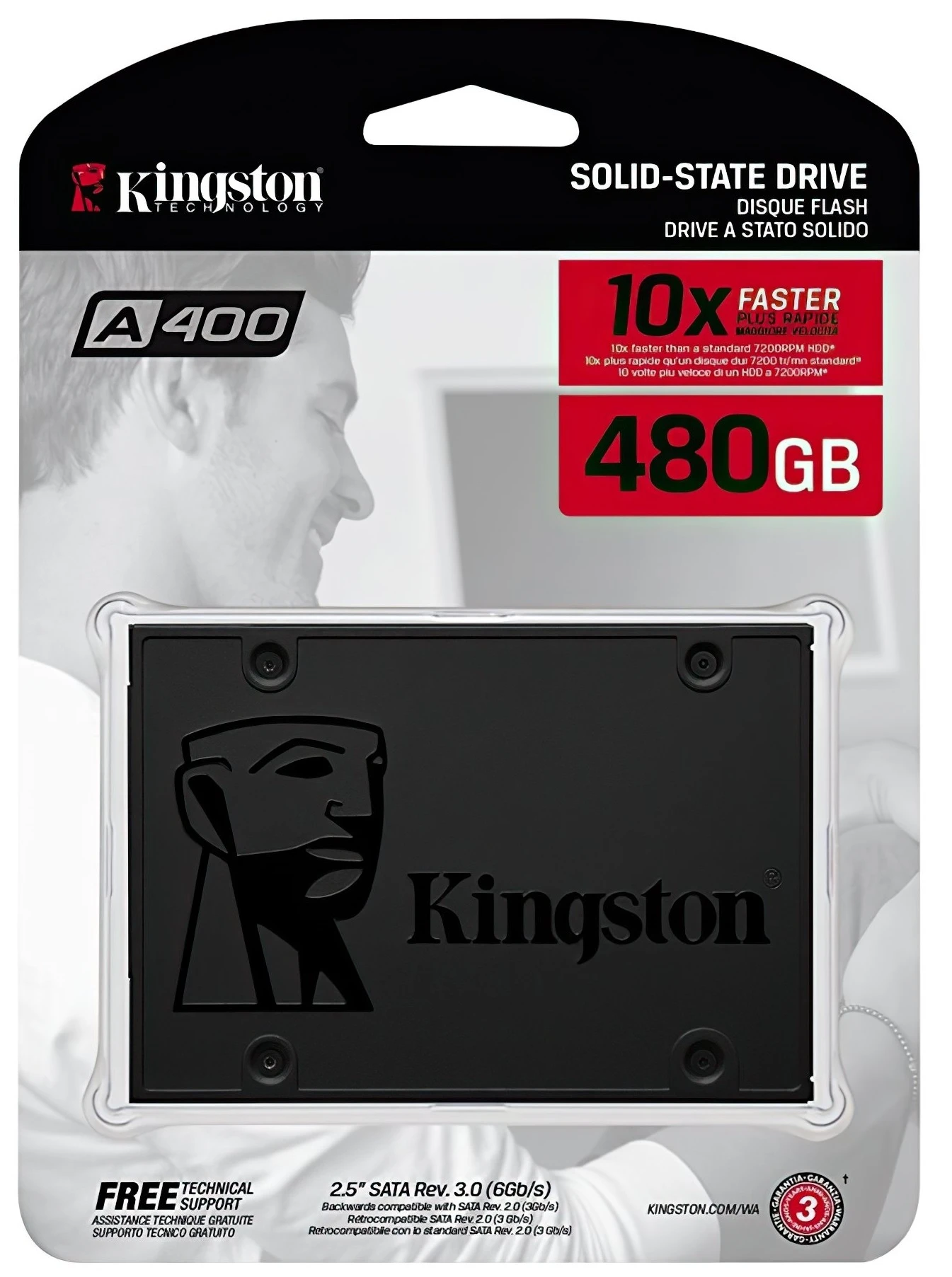 SSD 2.5 480Gb Kingston A400 (SA400S37/480G) Накопичувачі image 1