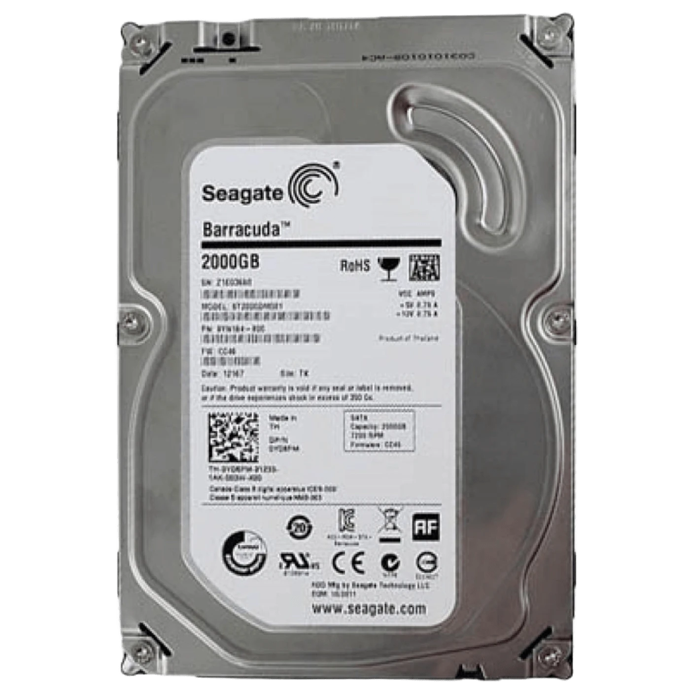HDD 3.5 2TB Seagate Barracuda (ST2000DM001) Накопичувачі image 1