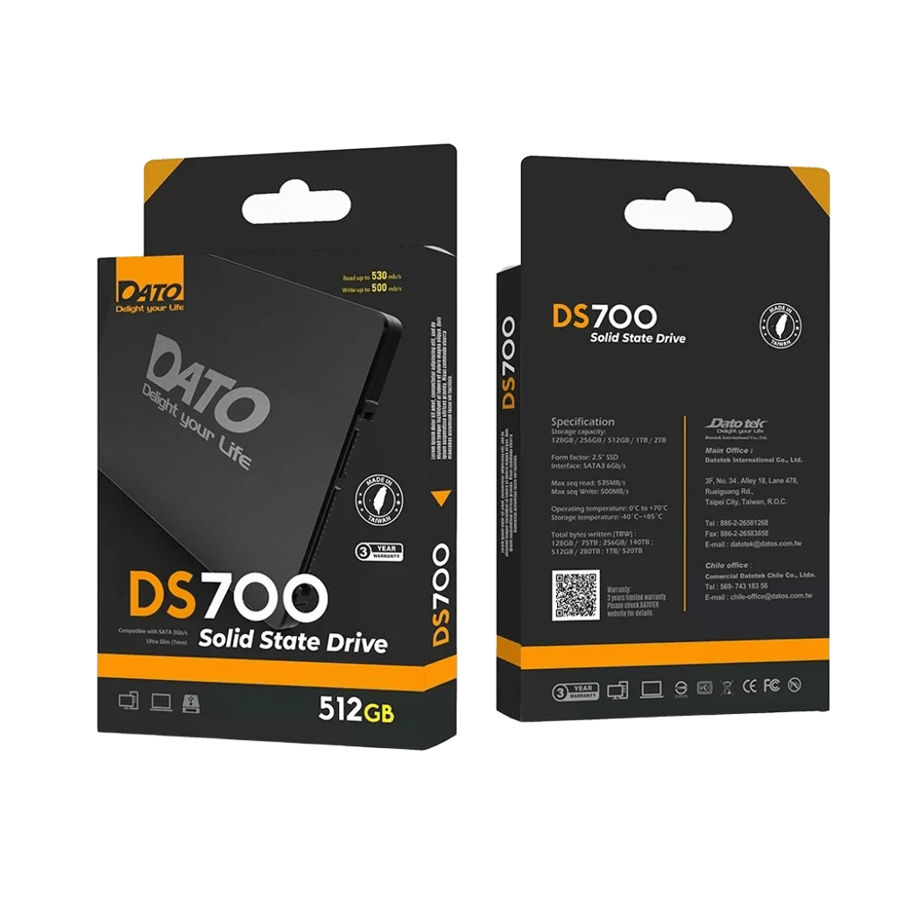 SSD 2.5 512Gb Dato DS700 (DS700SSD-512GB) Накопичувачі image 1