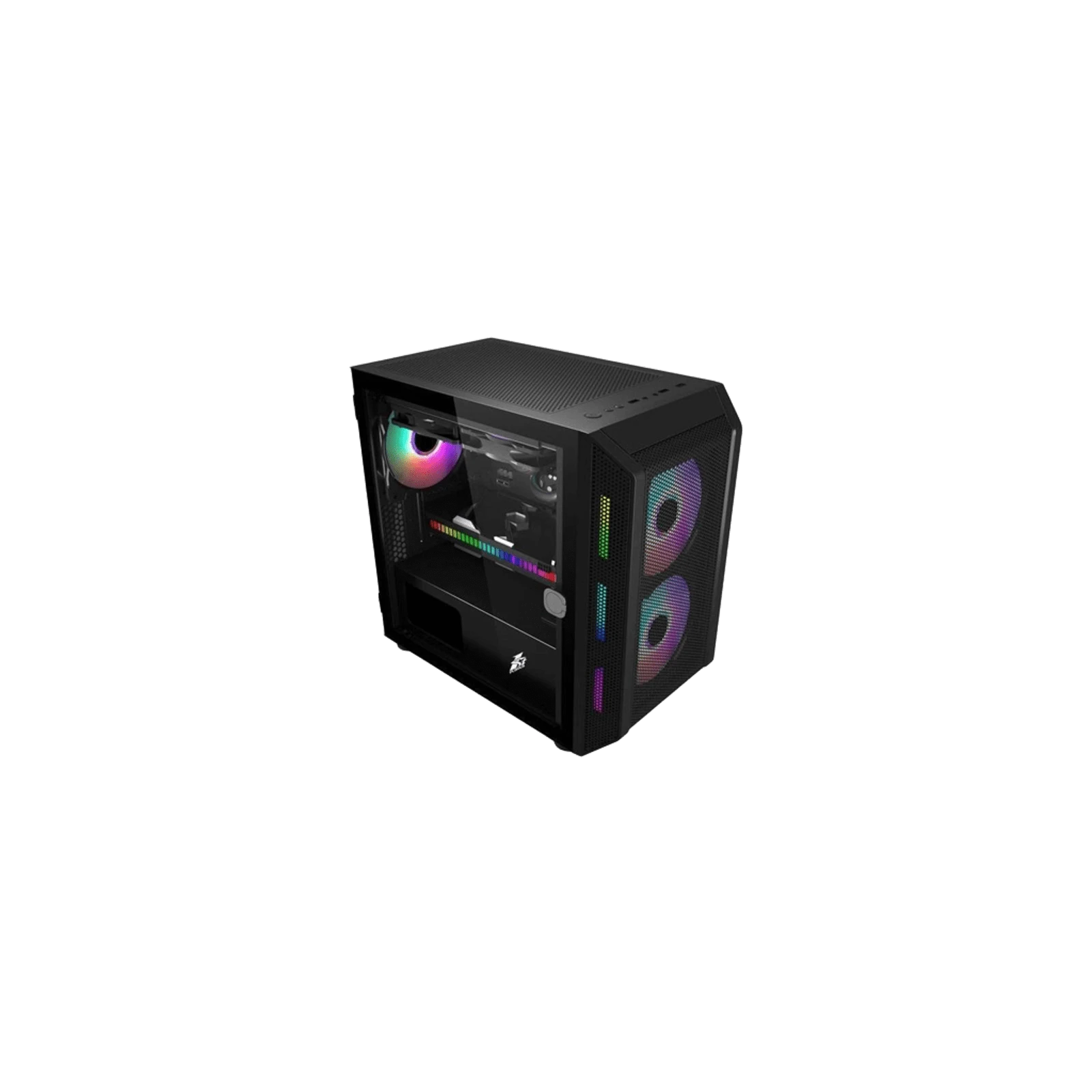 Корпус 1stPlayer D3-3F2-PLUS Black без БЖ Корпуси image 2