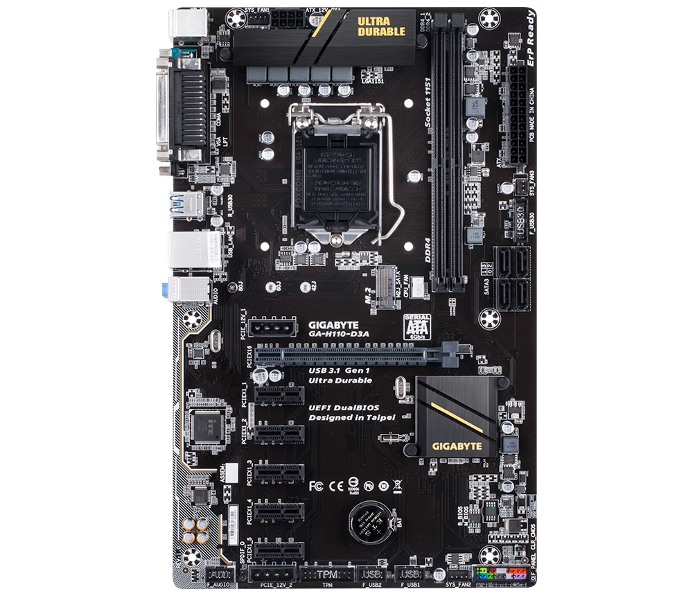 GIGABYTE GA-H110-D3A Материнські плати image 3