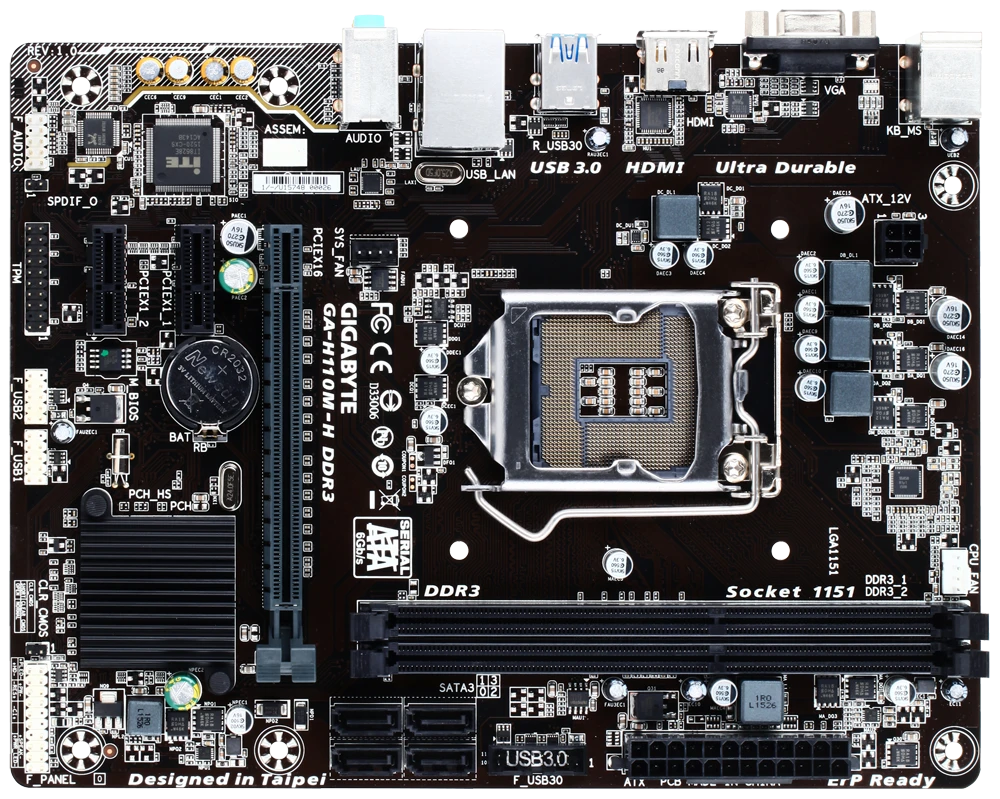 GIGABYTE GA-H110M-H Материнські плати image 4