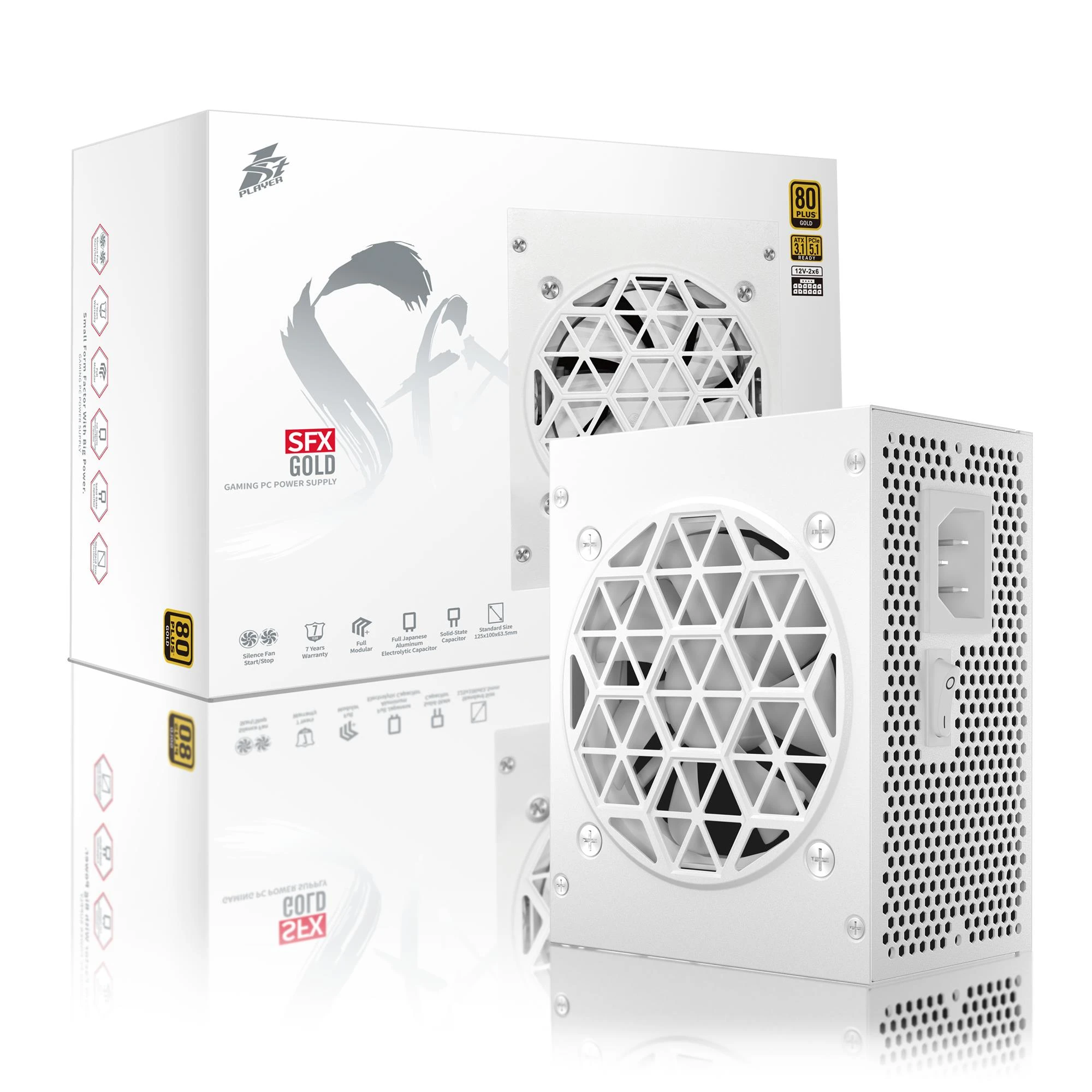 Блок живлення 1stPlayer PS-850SFX 850W White (SFX-GLD-850-WH-EU) Блоки живлення image 3
