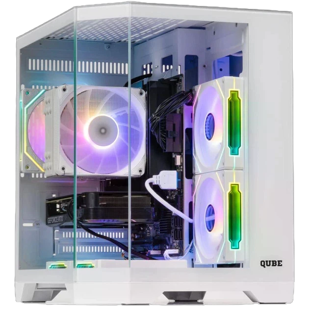 Корпус QUBE CRYSTAL ARGB White (CRYSTAL_GWNU3) Корпуси image 3