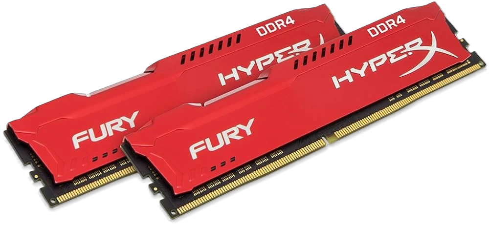 DDR4 16Gb (2x8) 2400MHz Kingston HyperX Fury Red (HX424C15FR2K2/16) Оперативна пам'ять image 1