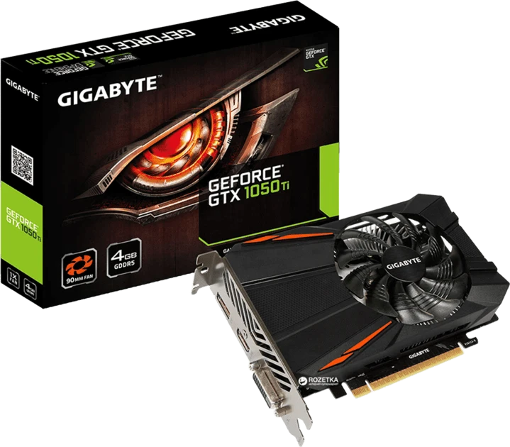 Gigabyte GTX 1050 Ti D5 4GB (GV-N105TD5-4GD) Відеокарти image 1
