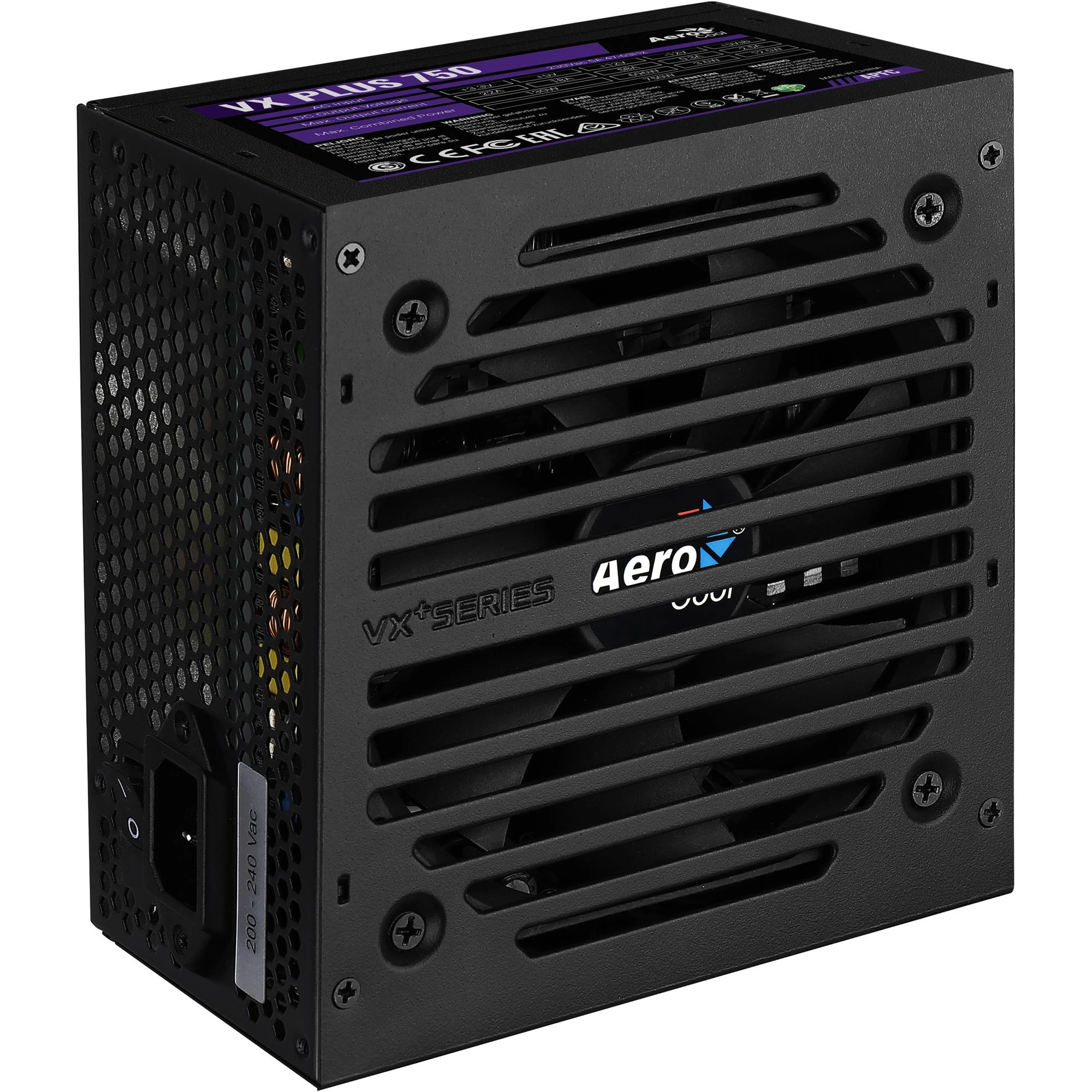 Блок живлення AeroCool VX Plus Stealth 750 (ACPN-VS75AEY.12) 750W Блоки живлення image 1