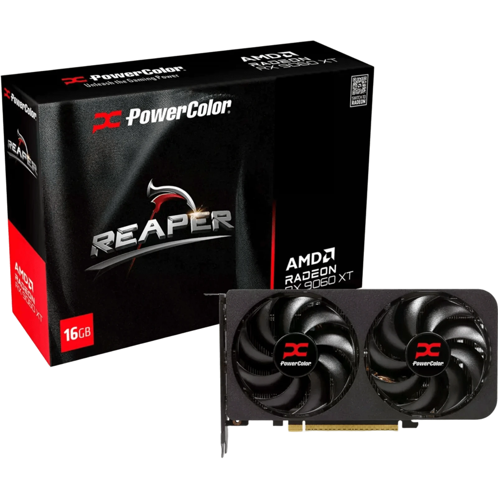 AMD Radeon PowerColor RX 9060 XT 16 GB  Reaper (RX9060XT 16G-A) Відеокарти image 1