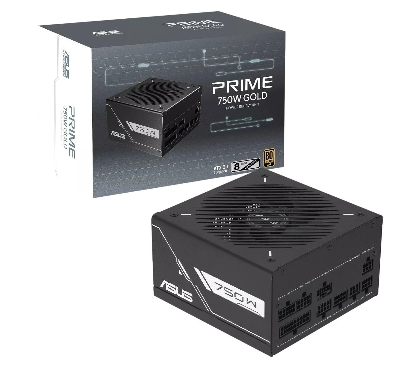 Блок живлення Asus Prime 750W Gold (90YE00U3-B0NA00) Блоки живлення image 1