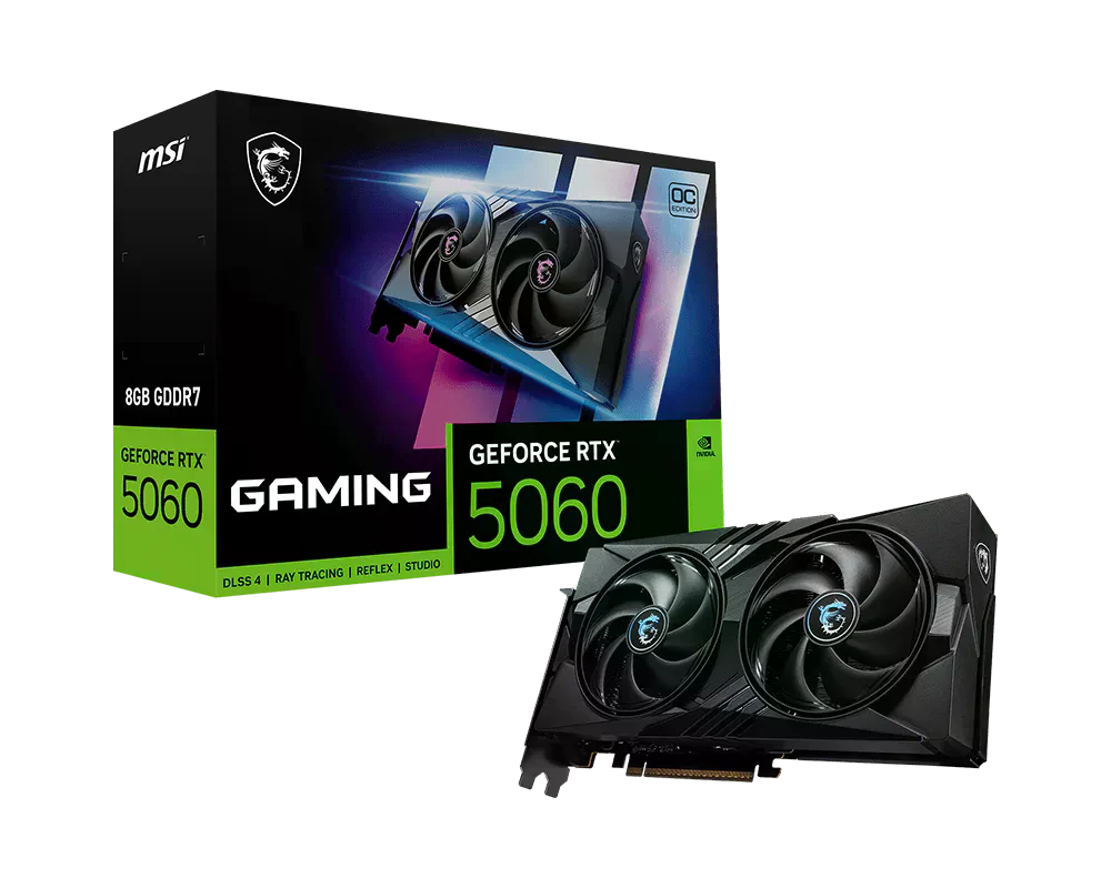 MSI RTX 5060 8GB Gaming OC (GeForce RTX 5060 8G GAMING OC) Відеокарти image 1