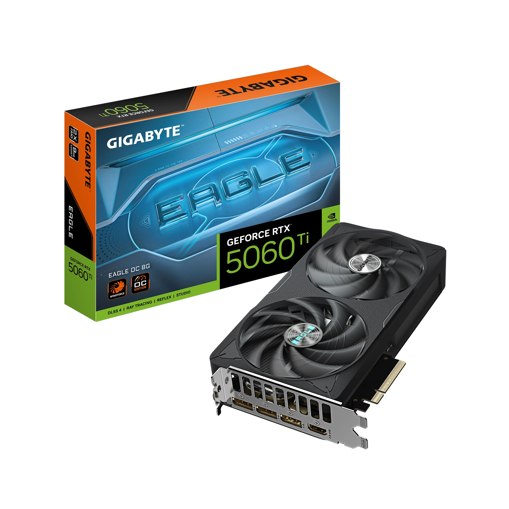 Gigabyte RTX 5060 Ti 8GB Eagle OC (GV-N506TEAGLE OC-8GD) Відеокарти image 1
