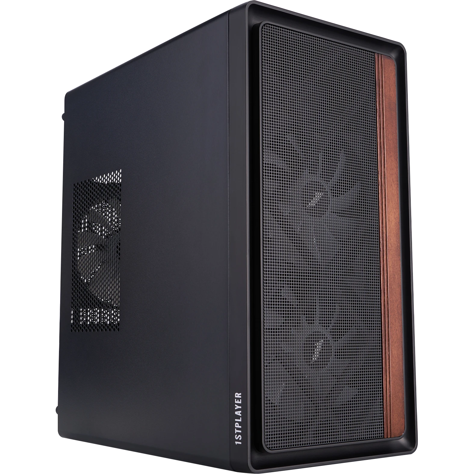 Корпус 1stPlayer WD1-BK-3F1 Black Корпуси image 2