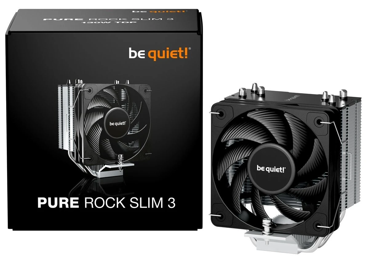 Повітряне охолодження be quiet! Pure Rock Slim 3 Black (BK047) Охолодження image 1