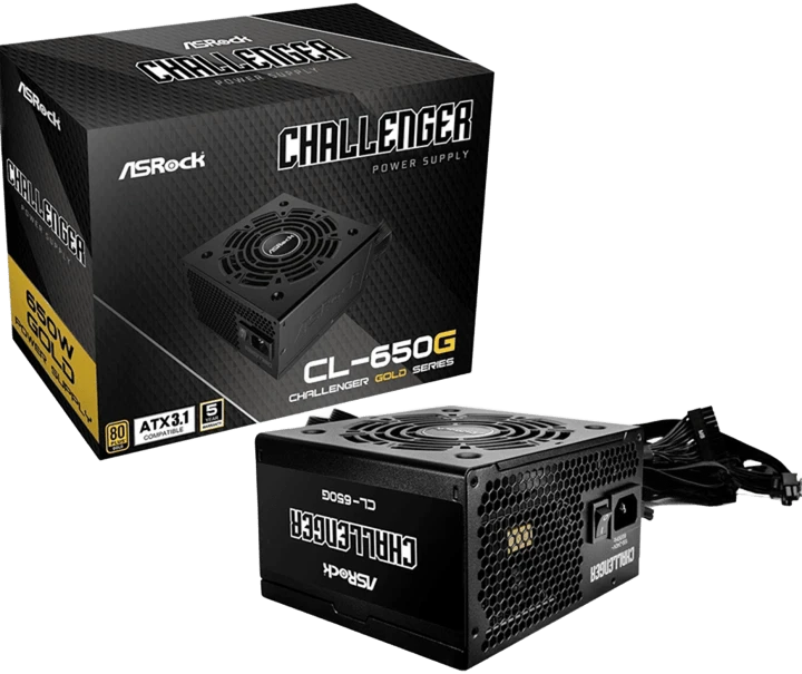 Блок живлення ASRock Challenger 650W (CL-650G) Блоки живлення image 1
