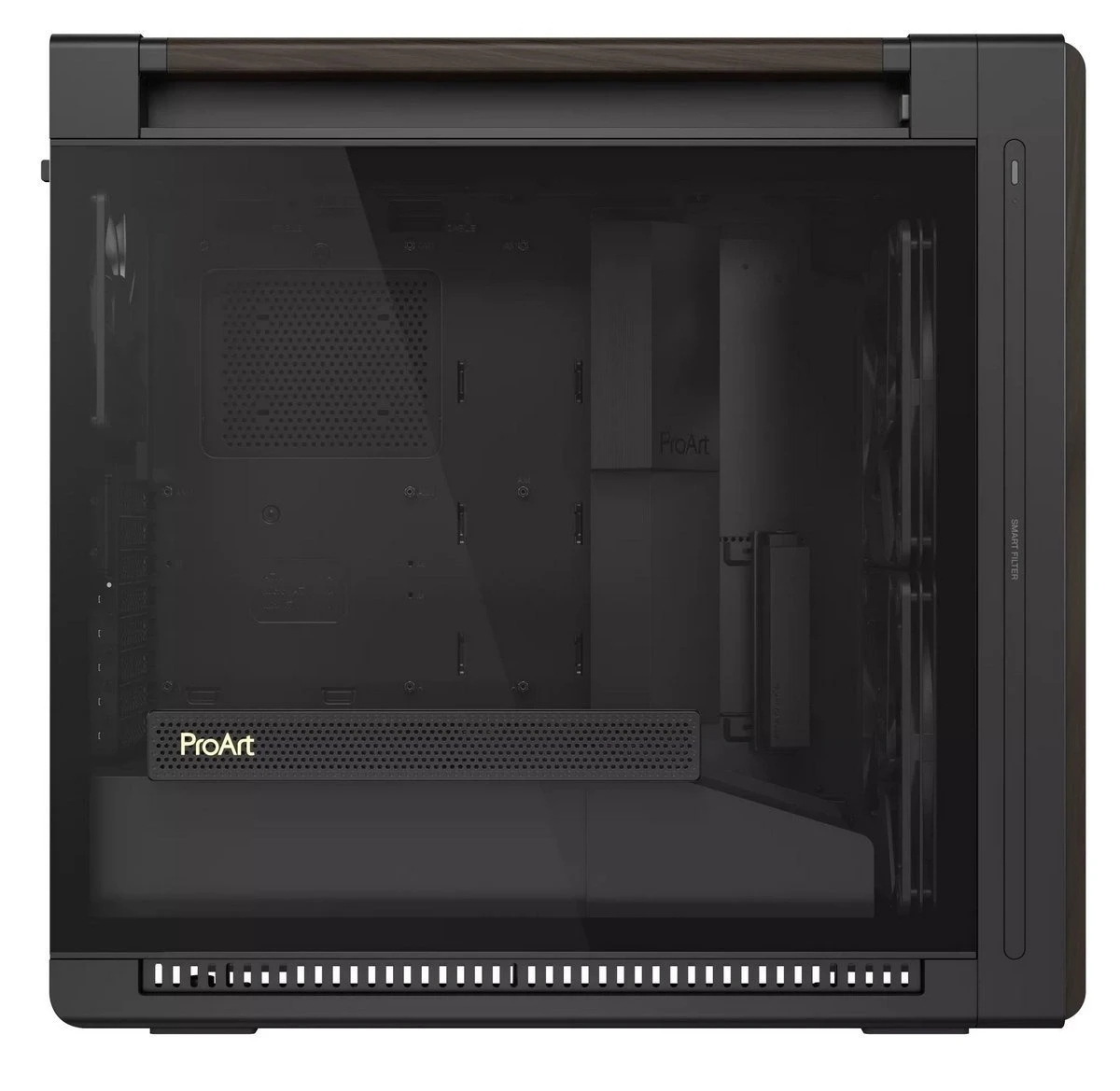 Корпус Asus ProArt PA602 Walnut Wood Tempered Glass Modern Black (90DC00J0-B09030) Корпуси image 2