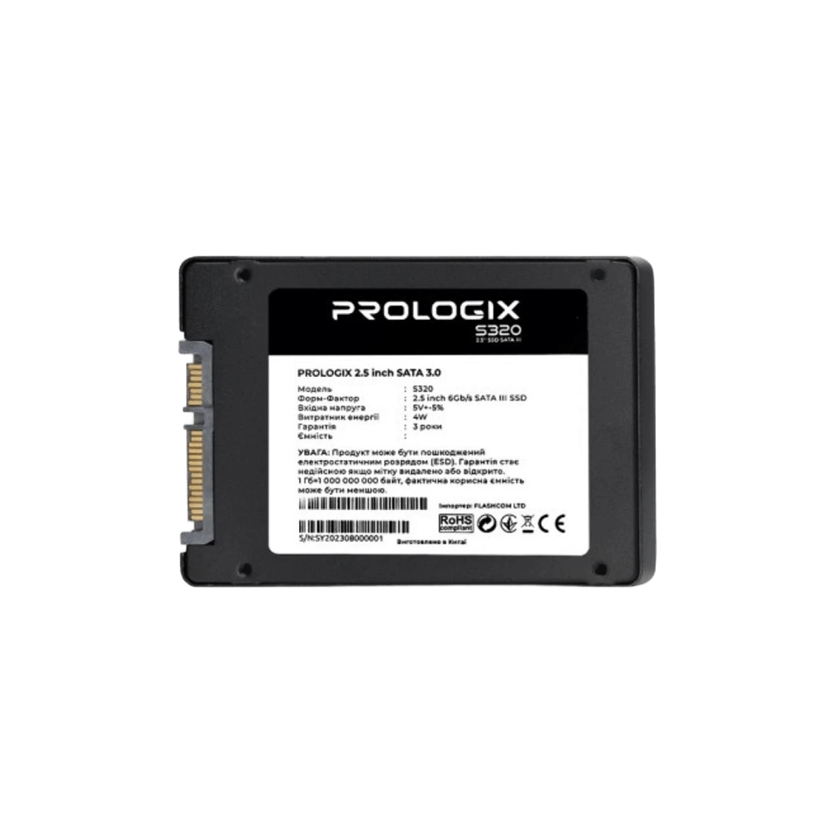 SSD 2.5 480Gb Prologix S320 (PRO480GS320) Накопичувачі image 2