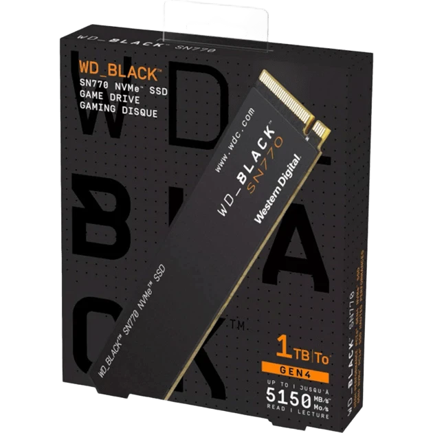 M.2 NVMe 1Tb WD Black SN770 (WDS100T3X0E) Накопичувачі image 1