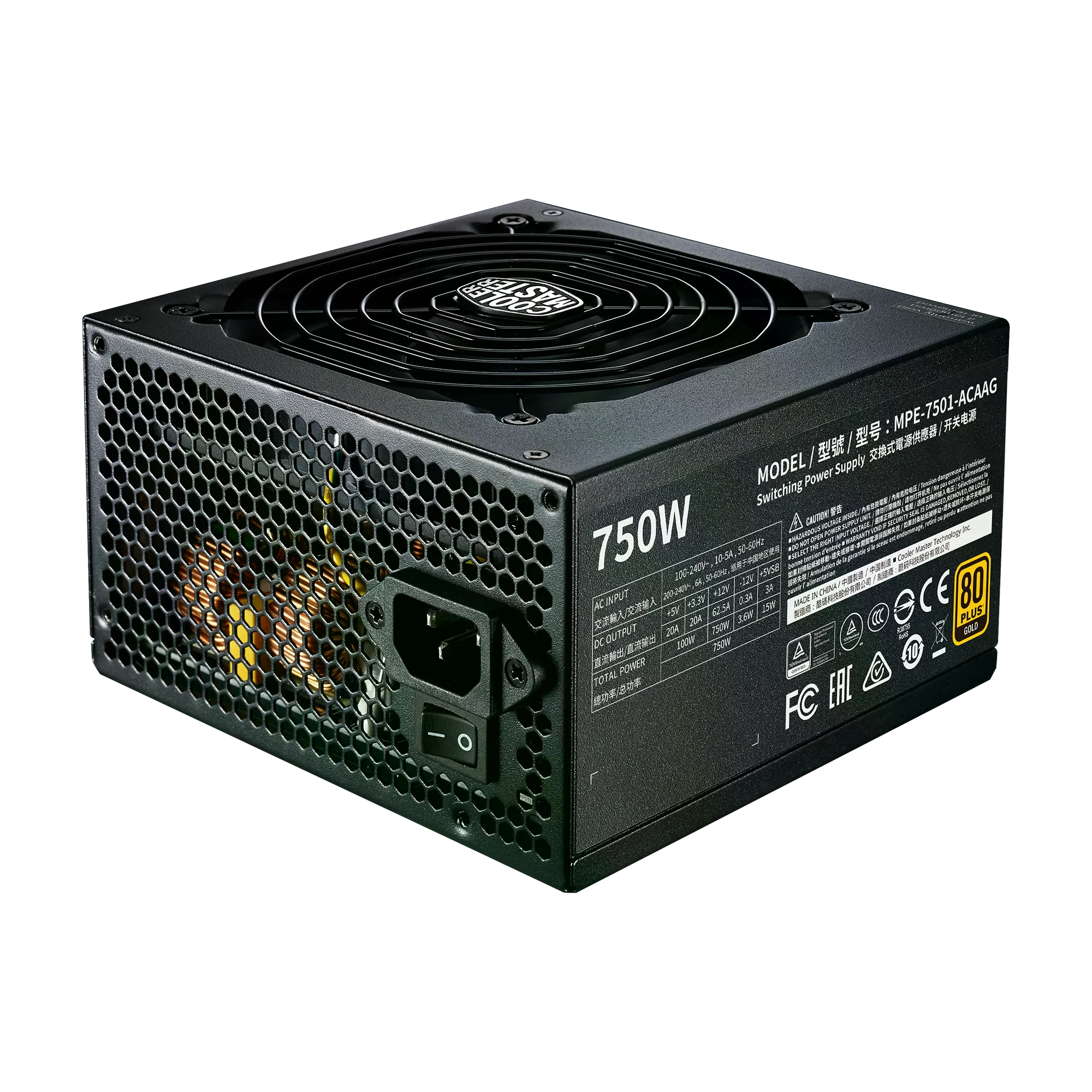 Блок живлення Cooler Master MWE 750W Gold V2 (MPE-7501-AFAAG) Блоки живлення image 1