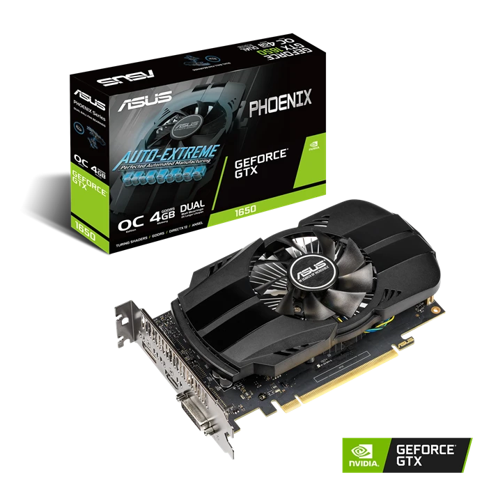 Asus GTX 1650 4G Phoenix  (PH-GTX1650-O4G-V2) Відеокарти image 1