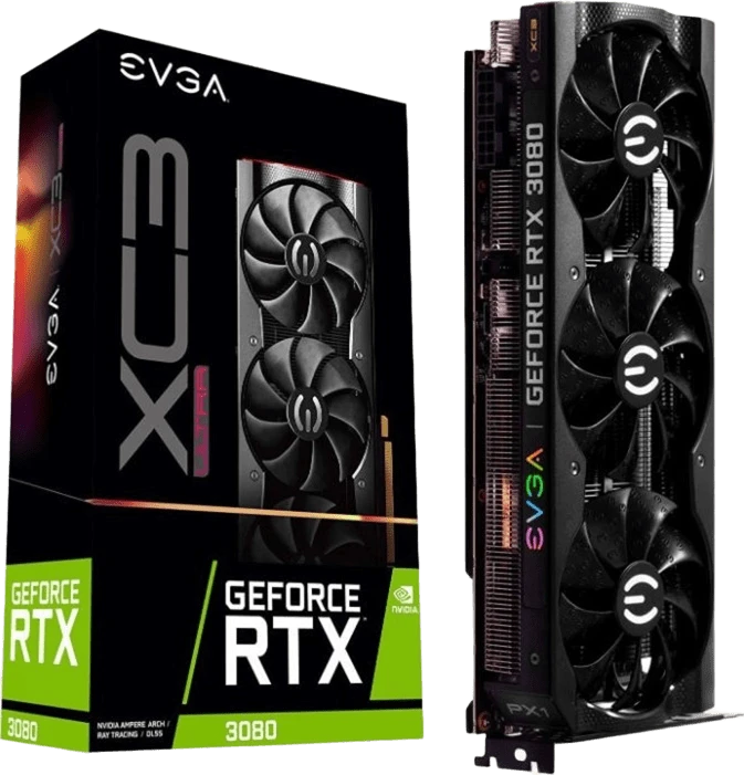 EVGA RTX 3080 10Gb XC3 Ultra Gaming (10G-P5-3885-KR) Відеокарти image 1