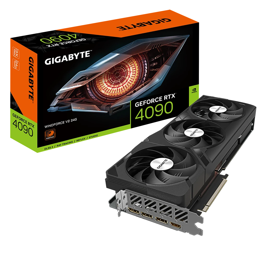 Gigabyte RTX 4090 24Gb WINDFORCE V2 (GV-N4090WF3V2-24GD) Відеокарти image 1