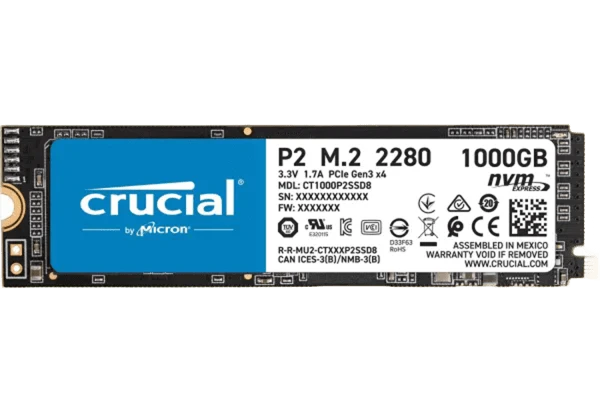 M.2 NVMe 1Tb Crucial P2  (CT1000P2SSD8) Накопичувачі image 1