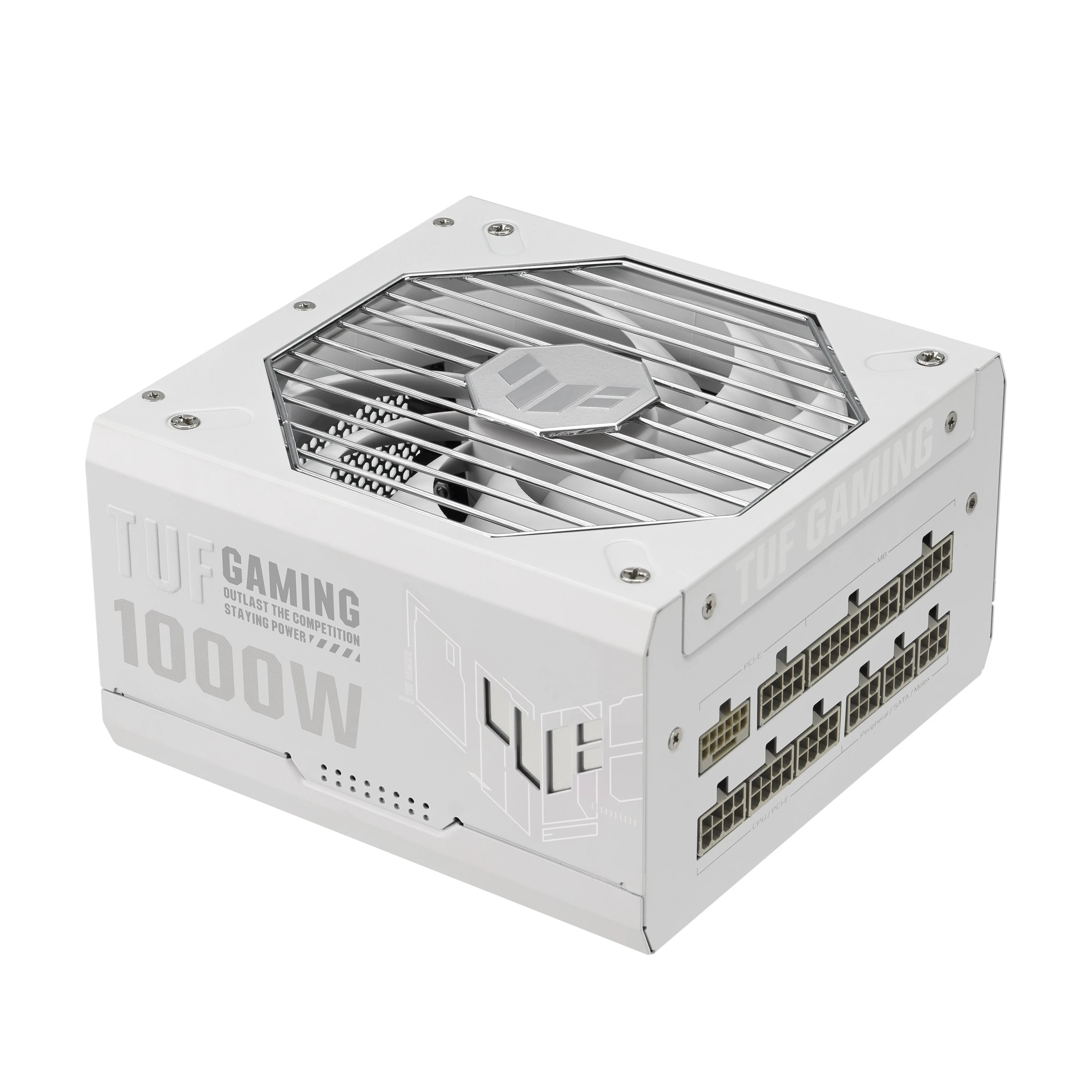 Блок живлення Asus TUF-GAMING-1000G-WHITE PCIE5 1000W Gold (90YE00S5-B0NA00) Блоки живлення image 1