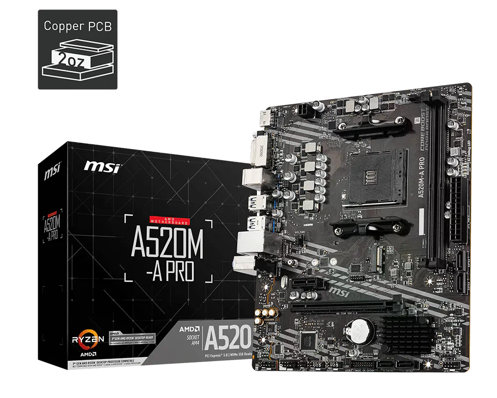 MSI A520M-A PRO Материнські плати image 1