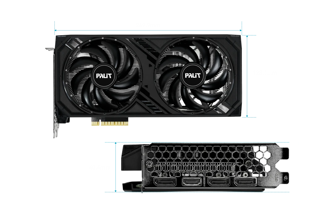 Palit RTX 4060 8GB Dual (NE64060019P1-1070D) Відеокарти image 4