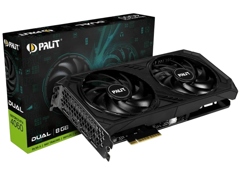Palit RTX 4060 8GB Dual (NE64060019P1-1070D) Відеокарти image 1