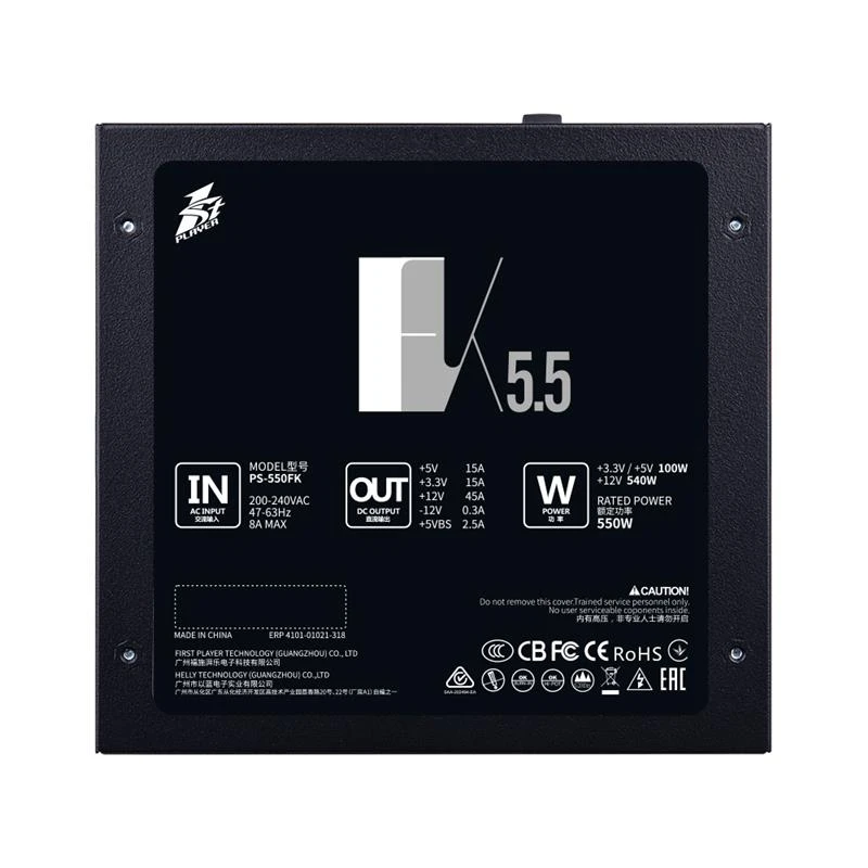 Блок живлення 1stPlayer PS-550FK 550W (FK-550-BK-EU) Блоки живлення image 4