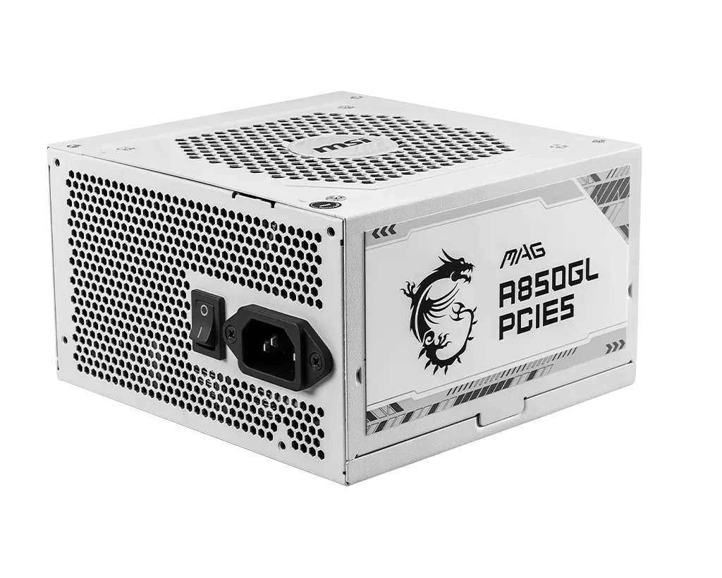 Блок живлення MSI MAG 850W PCIE5 (A850GL WHITE) White Блоки живлення image 1