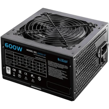 Блок живлення PcCooler 600 W 80+ (P1-AF600-N1HWBK1-EU) Блоки живлення image 1