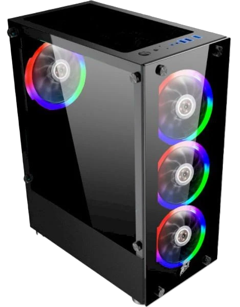 Корпус 1stPlayer B2-4R1 Black без БЖ Корпуси image 2