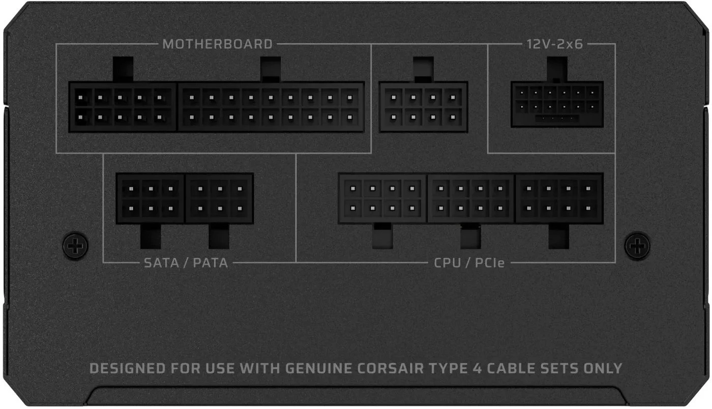 Блок живлення Corsair RM1000e ATX 3.1 1000W (CP-9020297-EU) Блоки живлення image 3