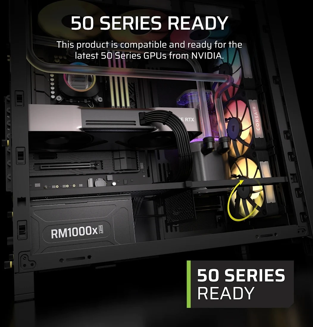 Блок живлення Corsair RM1000x Shift ATX 3.1 1000W (CP-9020300-EU) Блоки живлення image 4