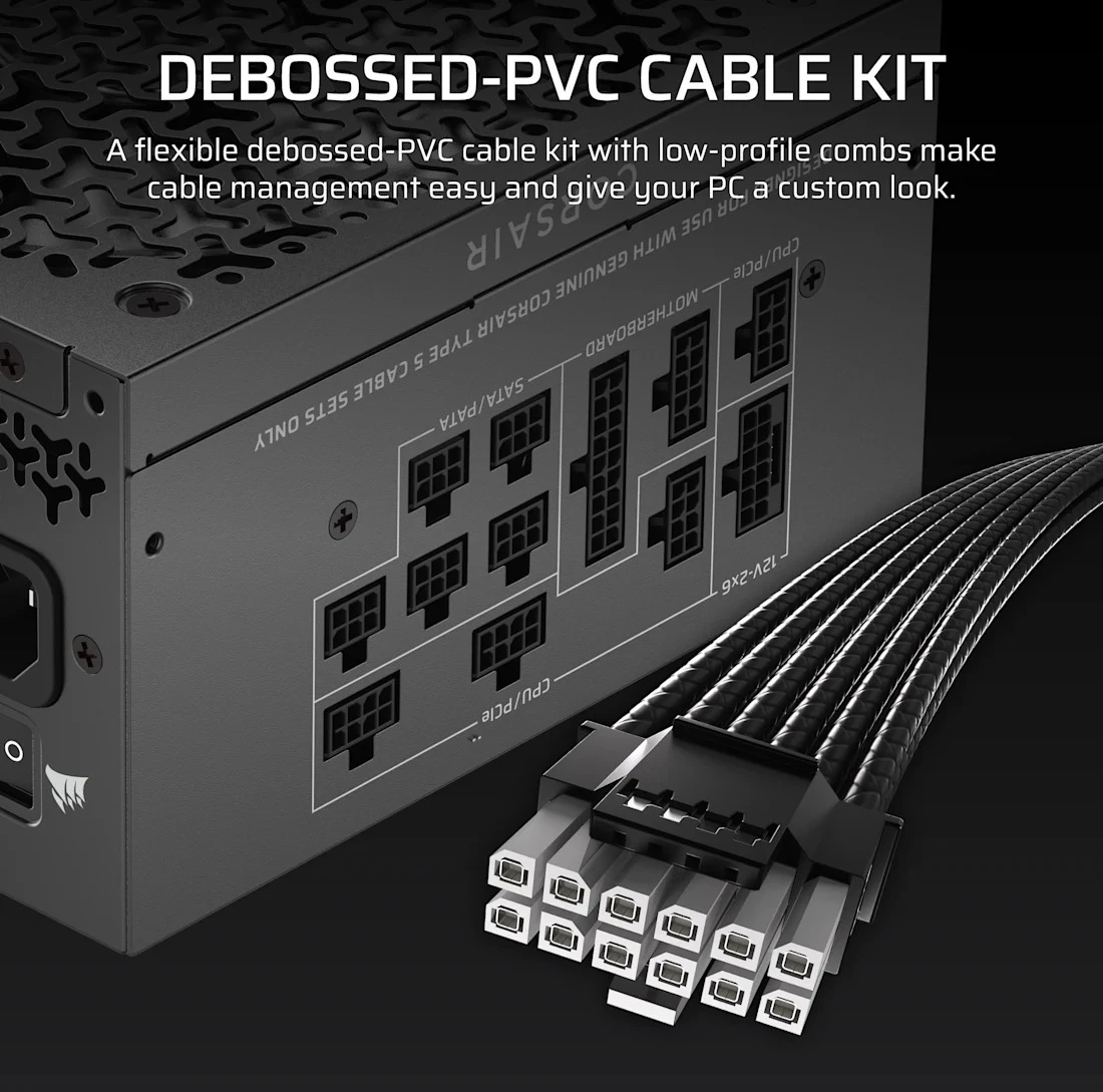 Блок живлення Corsair RM1000x Shift ATX 3.1 1000W (CP-9020300-EU) Блоки живлення image 2
