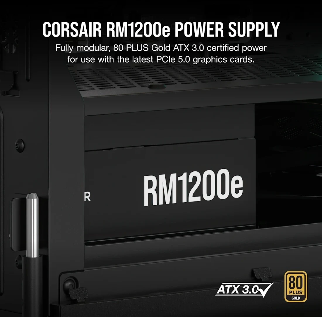 Блок живлення Corsair RM1200e PCIE5 1200W (CP-9020258-EU) Блоки живлення image 2