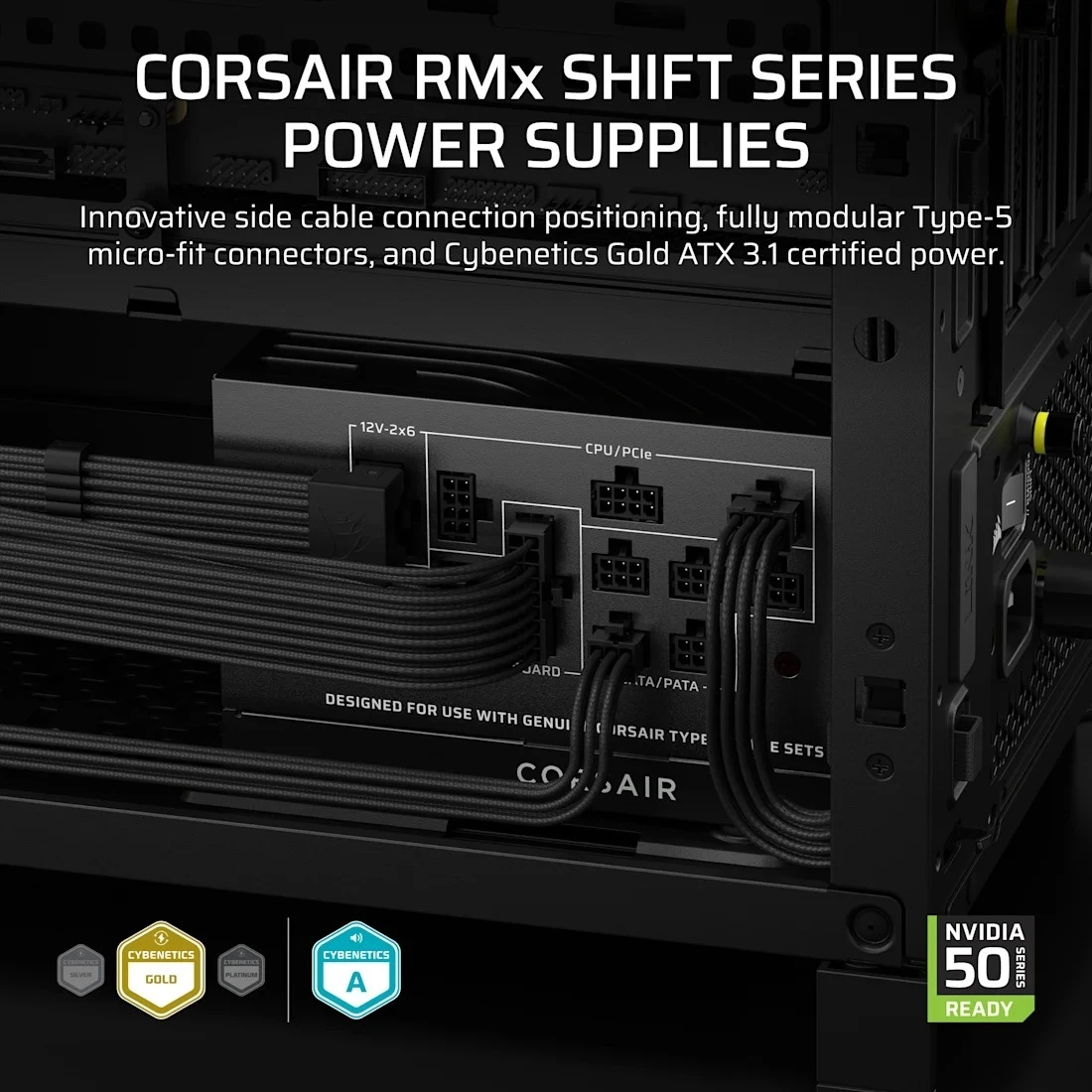Блок живлення Corsair RM750x Shift ATX 3.1 750W (CP-9020298-EU) Блоки живлення image 2