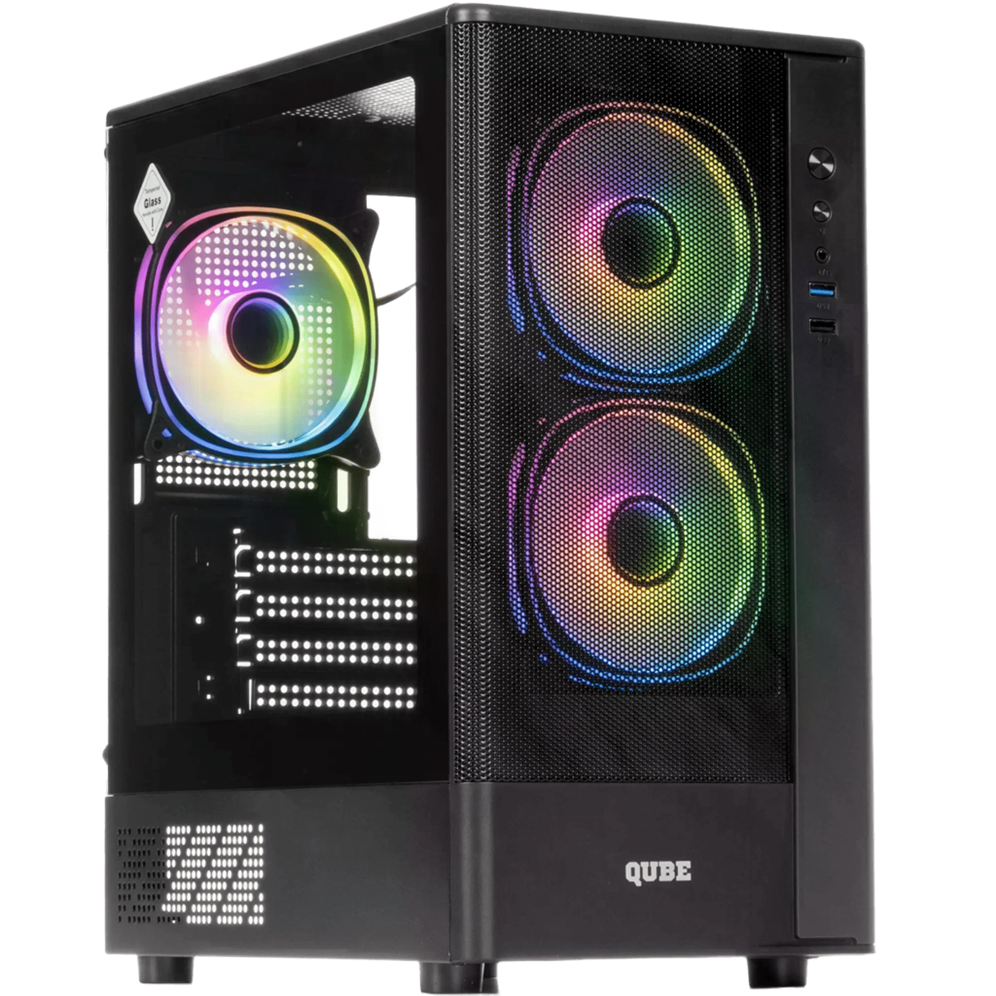 Корпус QUBE GEON ARGB Black (GEON_GBNU3) Корпуси image 1